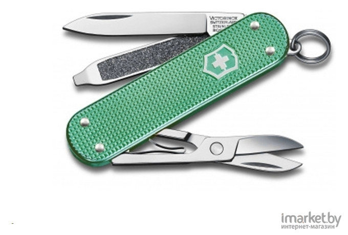 Туристический нож Victorinox перочинный Classic Minty Mint 58мм 7функц. [0.6221.221G]