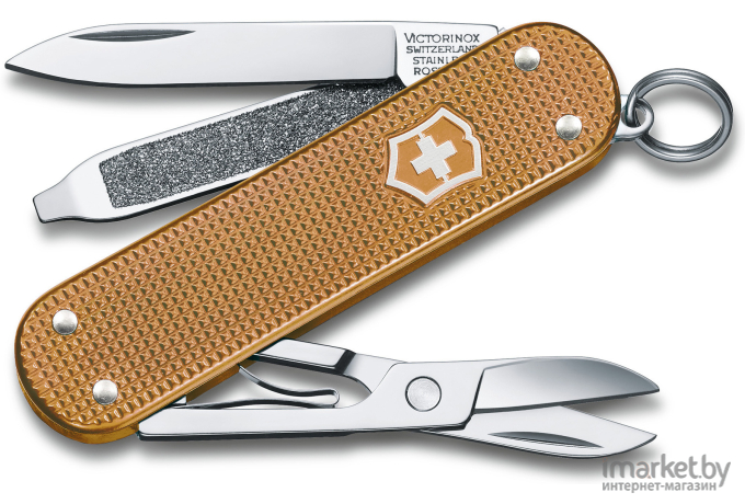 Туристический нож Victorinox перочинный Classic Wet Sand 58мм 7функц. [0.6221.255G]