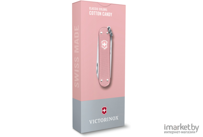 Туристический нож Victorinox перочинный Classic Cotton Candy 58мм 7функц. [0.6221.252G]