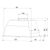 Кухонная вытяжка Weissgauff встраиваемая BOX 1200 WH (1 мотор) белый [429196]