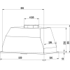 Кухонная вытяжка Weissgauff встраиваемая BOX 1200 WH (1 мотор) белый [429196]