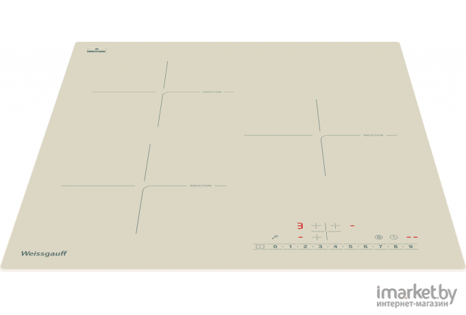 Варочная панель Weissgauff HI 430 GSC бежевый [426644]