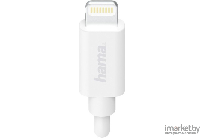 Зарядное устройство Hama H-183291 1A кабель Apple Lightning белый [00183291]