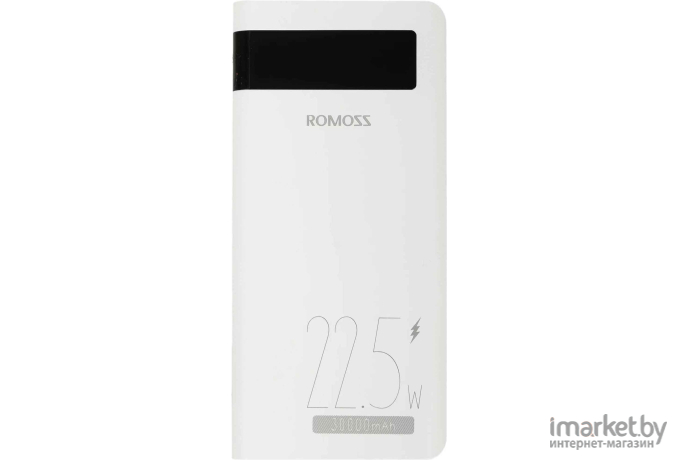 Аккумулятор для телефона Romoss Sense 8PF 30000mAh 3A PD 2xUSB белый