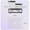 Сушилка для овощей и фруктов BQ FD1000 черный/сталь