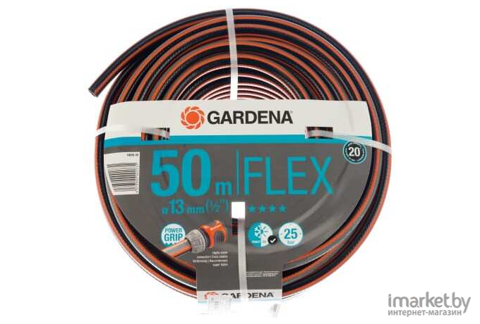 Поливочный шланг Gardena Flex 1/2 50м армированный [18039-20.000.00]