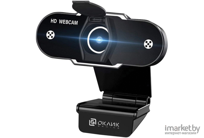 Web-камера Oklick 1Mpix  USB2.0 с микрофоном черный [OK-C012HD]