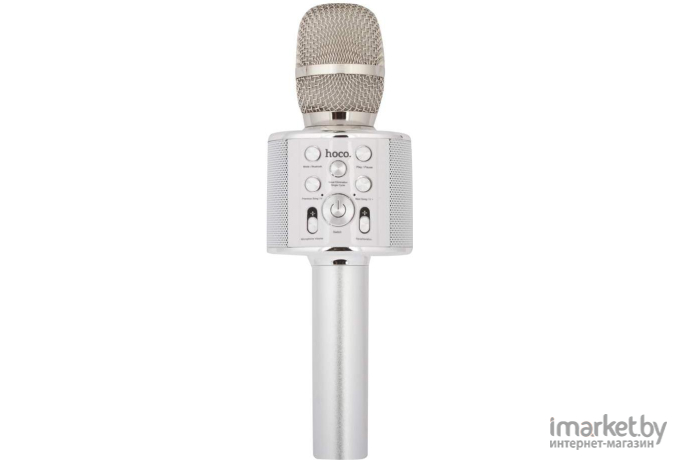 Микрофон Hoco BK3 Silver [6957531065784]