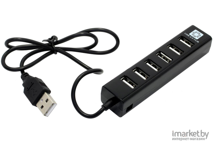 USB-хаб 5bites HB27-208BK