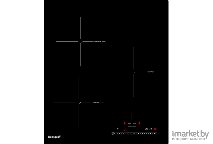 Варочная панель Weissgauff HI 431 BSC черный [429929]