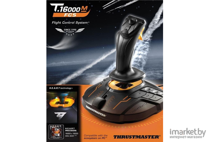 Игровой джойстик Thrustmaster T-16000M FCS Hotas Worldwide Versiion USB черный [2960778]