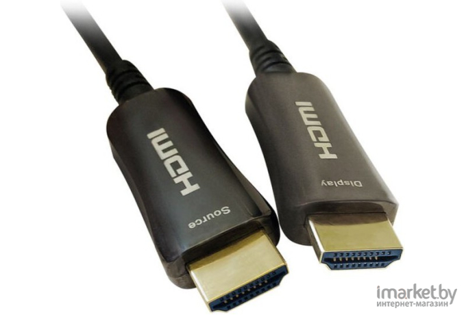 Кабель Digma HDMI 2.0 AOC HDMI (m)/HDMI (m) 30м. черный [BHP AOC 2.0-30]