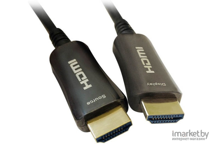 Кабель Digma HDMI 2.0 AOC HDMI (m)/HDMI (m) 50м. черный [BHP AOC 2.0-50]