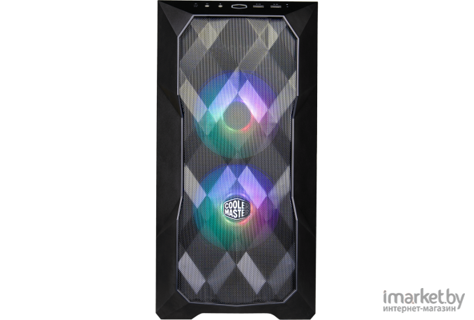 Корпус для компьютера Cooler Master TD300 Mesh без БП mATX 4x120mm 4x140mm 2xUSB3.0 audio bott PSU черный [TD300-KGNN-S00]