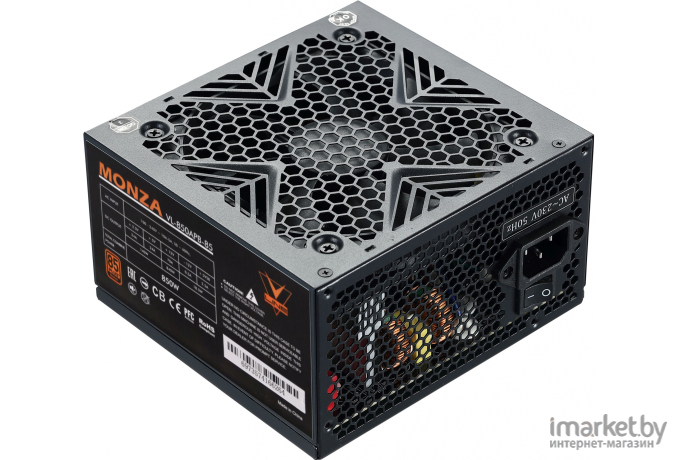 Блок питания для компьютеров Formula ATX 850W MONZA VL-850APB-85 80+ bronze 24+2x(4+4) pin APFC 120mm fan 7xSATA RTL [VL-850APB-85]