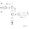 Кронштейн CACTUS CS-VM-LH07-AL серебряный