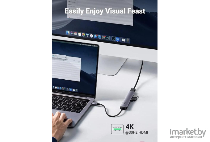 USB-хаб Ugreen CM417-20197 Space Gray (20197)