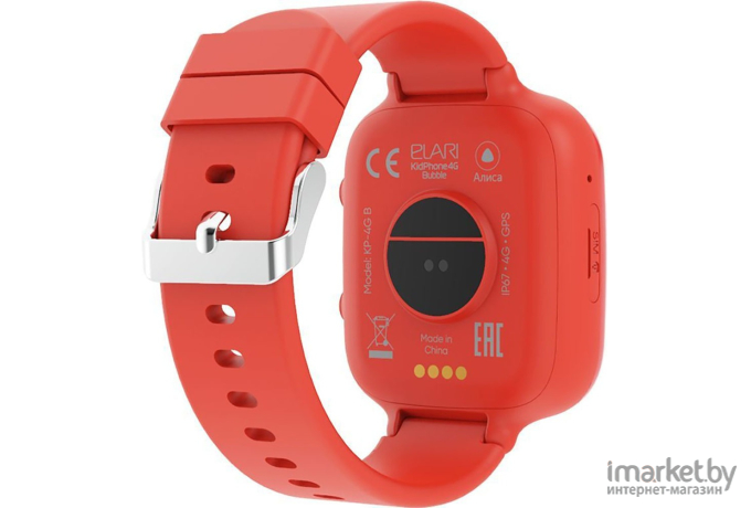 Умные часы Elari KidPhone 4G Bubble Red/Rus [KidPhone 4G Bubble Red]