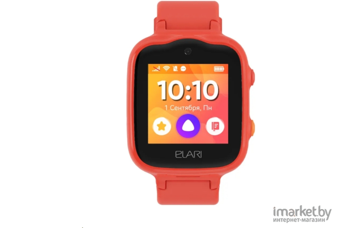 Умные часы Elari KidPhone 4G Bubble Red/Rus [KidPhone 4G Bubble Red]