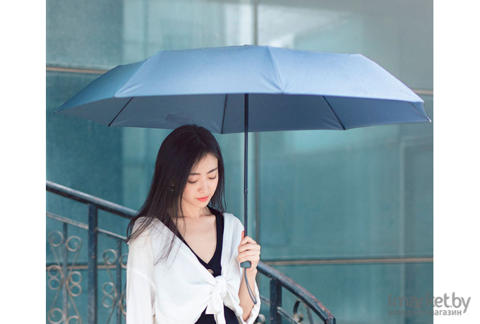 Зонт Ninetygo Oversized Portable Umbrella Automatic Version темно-синий