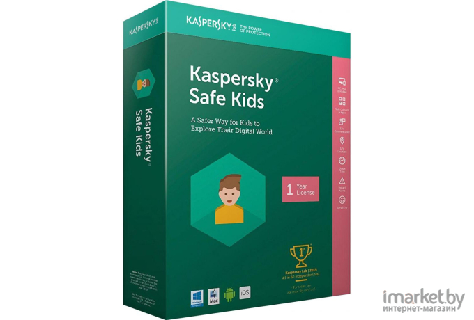 Антивирус Kaspersky Лицензия Safe Kids. 1-User 1 year Base Retail Pack [Safe Kids. 1-User 1 year]