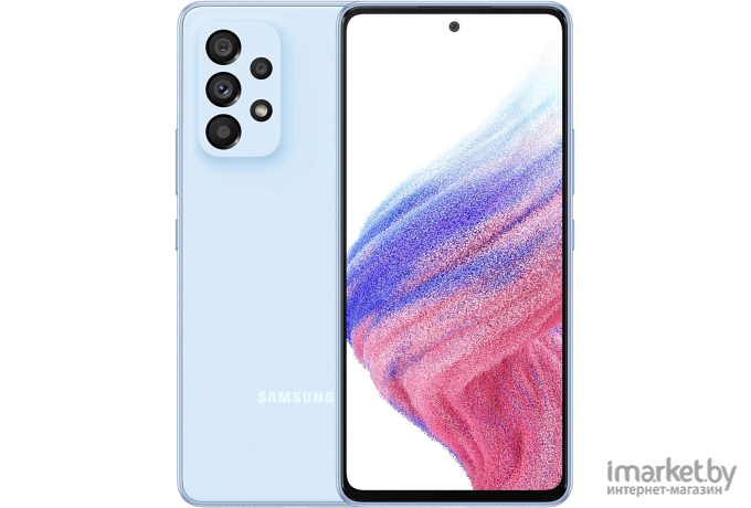 Мобильный телефон Samsung Galaxy A53 5G SM-A536E 6/128Gb голубой (SM-A536ELBDMEA) голубой [SM-A536ELBDMEA]