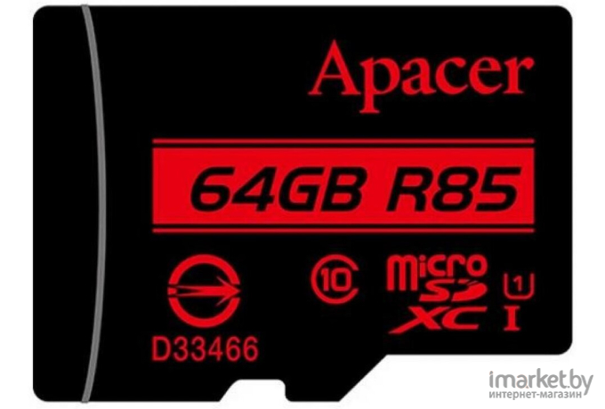 Карта памяти Apacer Карта памяти SDXC-micro 64GB Apacer AP64GMCSX10U5-R [AP64GMCSX10U5-R]