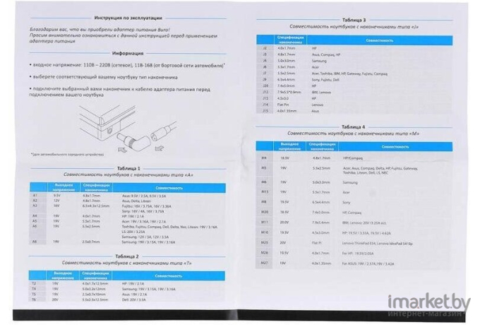ЗУ и аккумулятор для ноутбука Buro Зарядное для ноутбука BURO BUM-1157L90 [BUM-1157L90]