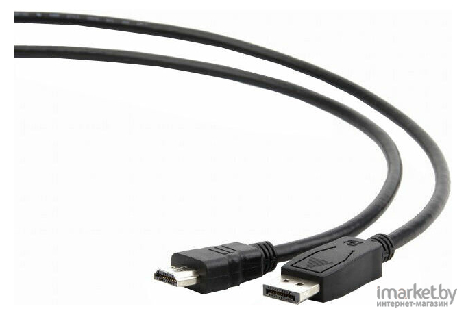  Cablexpert Кабель Cablexpert DisplayPort->HDMI CC-DP-HDMI-7.5M 7.5м, 20M/19M черный [C-DP-HDMI-7.5M]