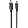  Cablexpert Кабель Cablexpert DisplayPort->HDMI CC-DP-HDMI-7.5M 7.5м, 20M/19M черный [C-DP-HDMI-7.5M]