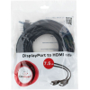  Cablexpert Кабель Cablexpert DisplayPort->HDMI CC-DP-HDMI-7.5M 7.5м, 20M/19M черный [C-DP-HDMI-7.5M]