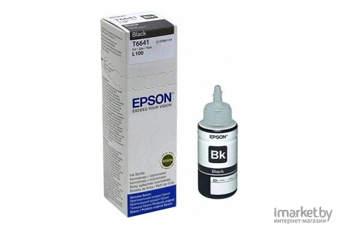 Контейнер Epson T6641 с черными чернилами 70мл [C13T66414A]