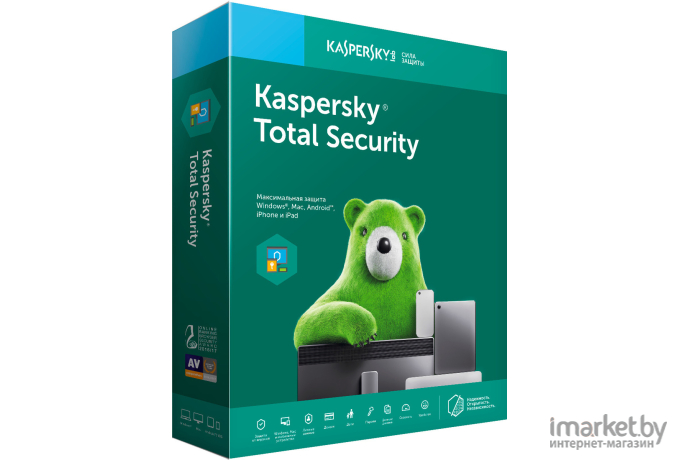 Антивирус и безопасность Kaspersky Лицензия Kaspersky Total Security Multi-Device (2-Device 1 year Renewal Retail Pack) [Total Security Multi-Device (2-Device 1 year Renewal Retail Pack)]