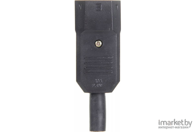 Сетевое комплектующее Lanmaster Вилка Lanmaster IEC 60320 C14 10A 250V разборная черная [LAN-IEC-320-C14]