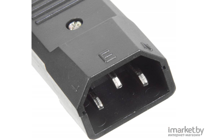 Сетевое комплектующее Lanmaster Вилка Lanmaster IEC 60320 C14 10A 250V разборная черная [LAN-IEC-320-C14]