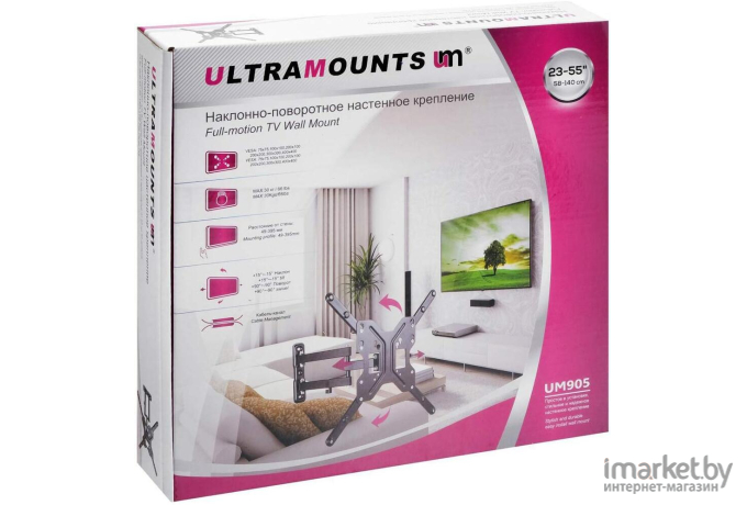 Кронштейн, стойка Ultramounts Кронштейн для телевизора Ultramounts UM 905 [UM 905]