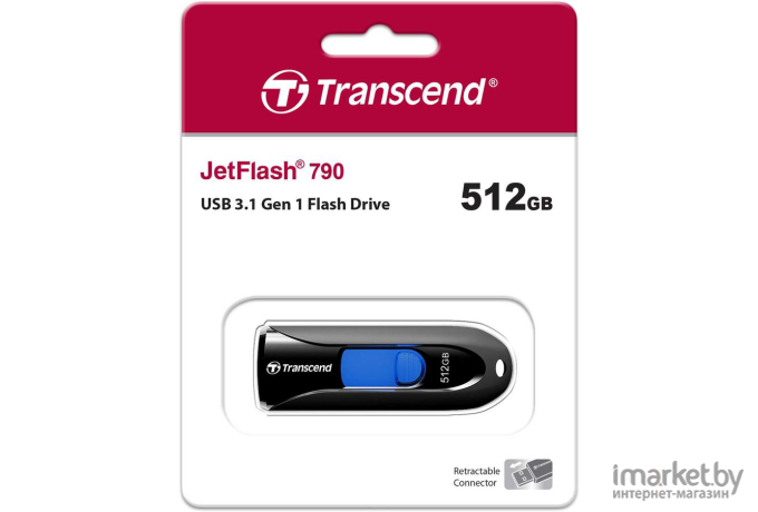 USB Flash Transcend JetFlash 790 512GB (TS512GJF790K)
