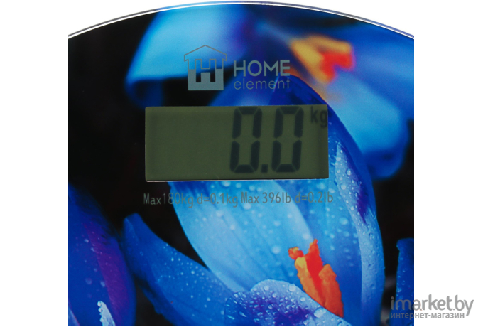 Напольные весы Home Element HE-SC908 (синие крокусы)