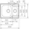 Кухонная мойка TEKA Easy Universe 60 T-XP 1 1/2 B POLISHED