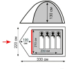 Треккинговая палатка Totem Tepee 4 (V2)