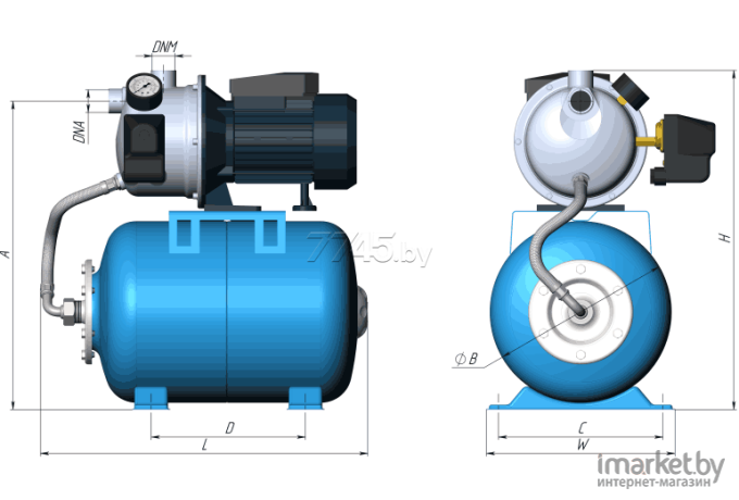 Насосная станция Unipump Auto JS 100