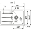 Кухонная мойка Franke Centro CNG 611-78 Fragranite 114.0639.684 (черный матовый)