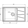 Кухонная мойка GranFest GF-V-780L (черный)