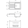 Кухонная мойка Gran-Stone GS-76 (309 темно-серый)