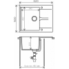 Кухонная мойка Polygran Gals 620 (серый 14)