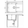 Кухонная мойка Polygran Gals 760 (серый 14)