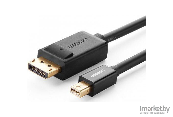 Кабель UGREEN MD105-10433 Mini DisplayPort to DisplayPort Совместимость интерфейса Thunderbolt2 32AWG луженая медь Множественное внутреннее экранирование Двунаправлен