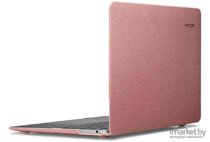 Чехол для Apple MacBook Air 13 (2018-2019) A1932, (2020) А2179 пластиковый Spigen SGP Thin Fit розовый