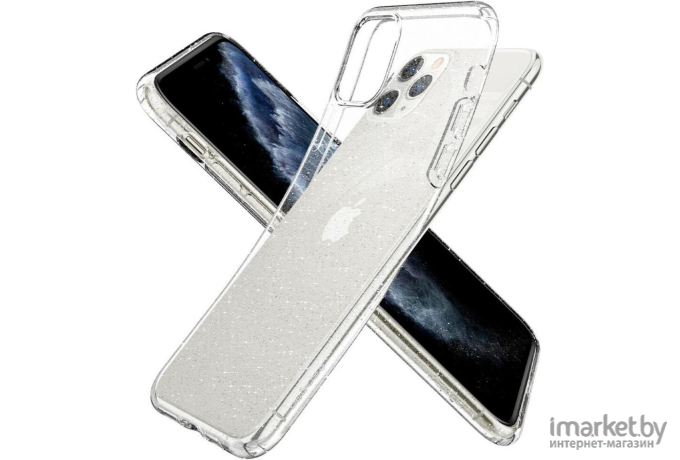 Чехол для iPhone 11 Pro Max гелевый с блестками Spigen SGP Liquid Crystal Glitter прозрачный