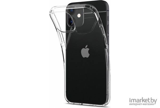 Чехол для iPhone 12 Mini гелевый ультратонкий Spigen Liquid Crystal прозрачный